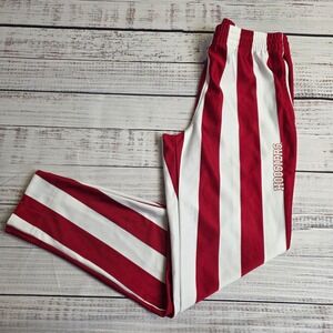 Adidas Indiana University Hoosiers Youth XL Candy Stripe Track Pants DY5559 Red